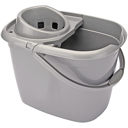 Draper 24778Seau en plastique 12L, gris
