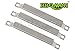 BBQMANN 05592(3-pack) Stainless Steel Crossover Tube Burner for Gas Grill Models By Brinkmann, Charmglow(6 3/8