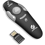 AMERTEER Wireless Presenter, PPT Controller Presentation Remote Control Laser Pointer USB Mouse Clicker Flip Pen