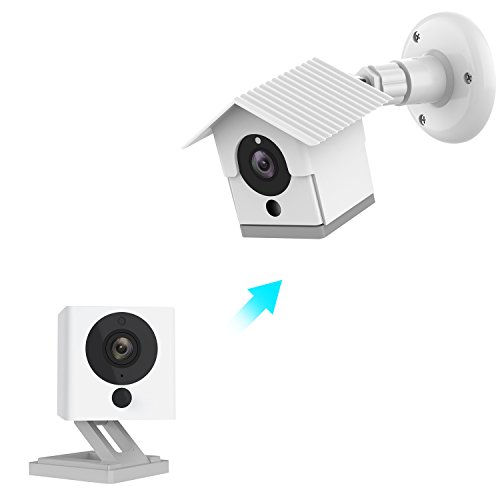 Wyze Camera Wall Mount Bracket Weather Proof 360 Degree Protective Adjustable Indoor and Outdoor Mount Cover Case for WyzeCam 1080p Smart Camera and Spot Camera Anti-Sun Glare UV Protection