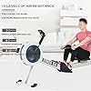 ZISITA-Rowing-machine-home-foldable-RowerLCD-Air-Indoor-Rowing-Machine-Household-Multi-Functional-Aerobic-Movement-Grease-Reducing-Strength-TrainingWhite ZISITA Rowing machine home foldable RowerLCD Air Indoor Rowing Machine Household Multi-Functional Aerobic Movement Grease Reducing Strength Training,White