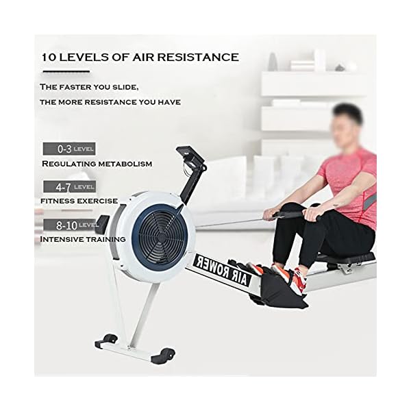 ZISITA-Rowing-machine-home-foldable-RowerLCD-Air-Indoor-Rowing-Machine-Household-Multi-Functional-Aerobic-Movement-Grease-Reducing-Strength-TrainingWhite ZISITA Rowing machine home foldable RowerLCD Air Indoor Rowing Machine Household Multi-Functional Aerobic Movement Grease Reducing Strength Training,White