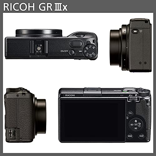 Ricoh GR IIIx, Black, Digital Compact Camera with 24MP APS-C Size