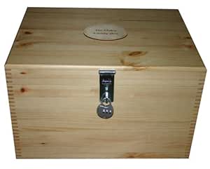 Read's Creations - Caja de almacenaje (madera, candado, personalizada