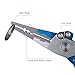 Piscifun Fishing Pliers Braid Cutters Split Ring Pliers Hook Remover Lightweight Fish Holder (#1 Generation Blue& Silver)