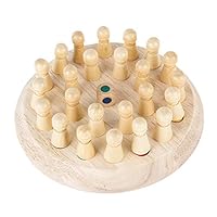 bfik`dl Kids Wooden Memory Games Early Educational Board Games Toy Stick Chess Game 3D Puzzle Family Party Game Early Development Toys for Kids and Adults Gift Educational Toy