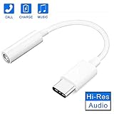 Type-C/USB-C Headphones Adapter to 3.5mm Jack Aux Audio Adapter Converter Type C Connector Support for Google Pixel/Pixel 2/2XL/3/3XL,Pad Pro 2018,Moto Z,Essential PH-1,HTC U11 U12,Samsung and More