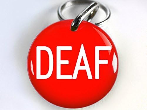 Deaf Dog ID Tag Pet id Tags Unique pet Tags Personalized with Your pet info