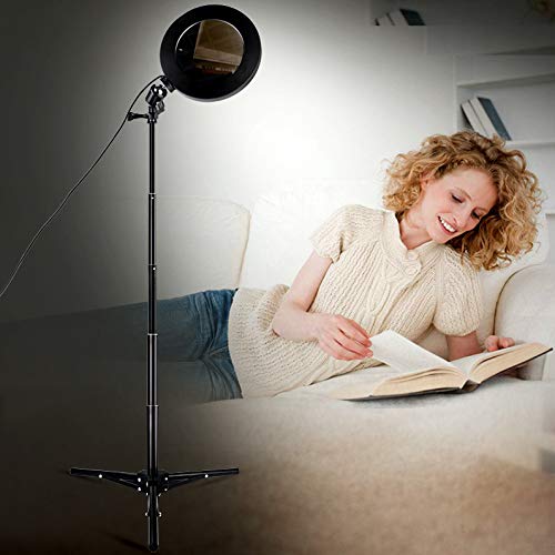 B-Land 7.9" Ring Light with Tripod Stand & Phone Holder for YouTube Videos, LED Camera Selfie Light Ring with Remote, Vanity Makeup Lights with Mirror, 3 Modes & 10 Brightness - Thumbnail 6