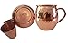 Whalehead Moscow Mule Copper Mugs - 100% Pure, Heavy Gauge, Solid Copper Mugs (1/2 lbs each) - Handcrafted, Stylish & Authentic Copper Moscow Mule Mugs with Hammered Finish - Set of 2, 16 Oz Volume