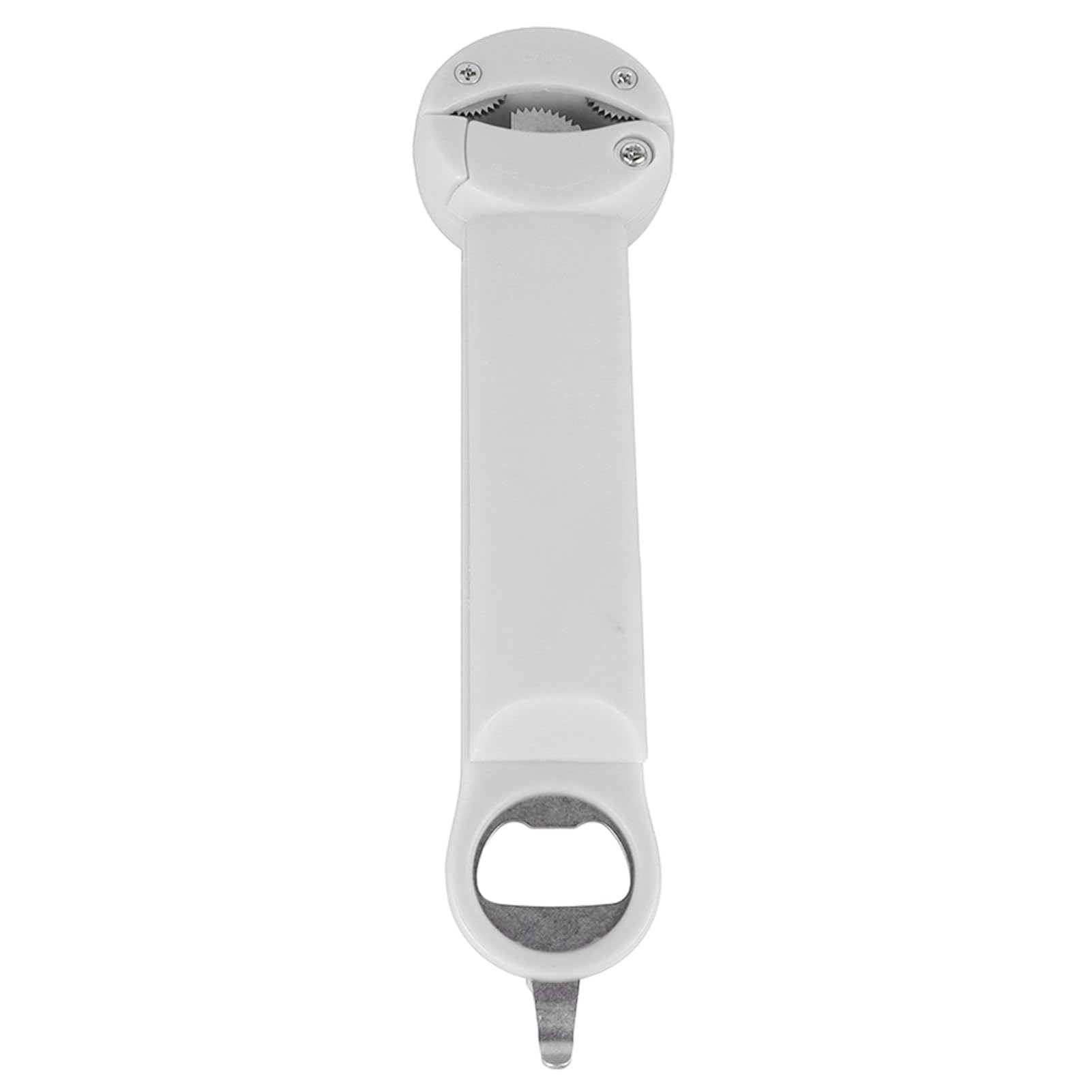 Jar Opener, Bottle Opener with Stainless Steel Adjustable Cap Screwer, 3 in 1 Multi Functional Retractable Jar Bottle Opener for Weak Hands, Arthritic Hands, Children, Seniors (Beige)