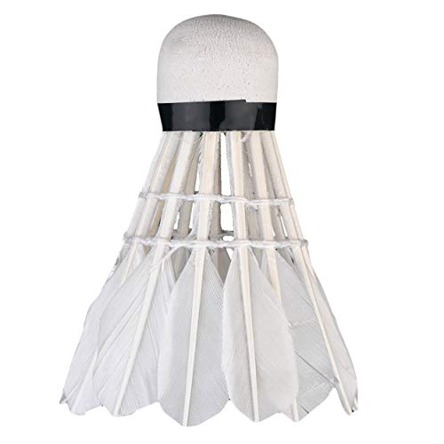 Badminton,3 x Training White Duck Feathers Badminton Shuttlecocks Birdies Ball Game Sport Entertainment Product Badminton Balls with Can