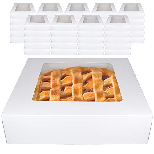 Pie Boxes Bulk. White Bakery Pie Boxes 45 Pk Professional Window