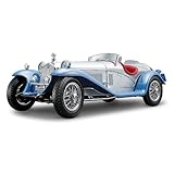 Bburago Alfa Romeo 8C 2300 Spider Touring Silver 1:18 Scale Diecast Car Silver