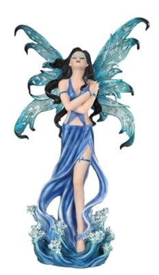 PTC 12 Inch Water Goddess Elemental Fairy Mystical Statue Figurine