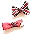 Belle Beau Baby Girls Hair Bows, Hair Clips, Ribbon Lined Alligator Hair Clips (K)