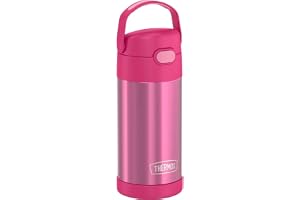 THERMOS FUNTAINER Water Bottle with Straw, 12oz, Pink