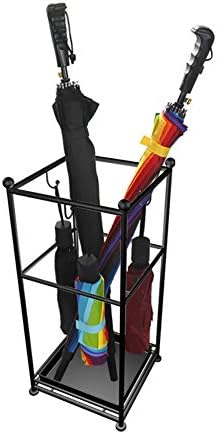 ZLsj Umbrella Stand Home Long Handle Umbrella Stand Hotel Lobby Wrought Iron Umbrella Stand Storage Bucket