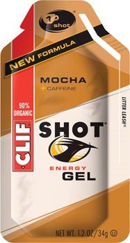Clif, Shot Energy Gel Mocha Organic 1.2 Ounce, 24 Count
