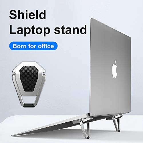 SUNTAIHO Invisible Laptop Stand, 2PCS Portable Foldable Shield Laptop Stand Mini Cooling Laptop Stand, Ergonomic Lightweight Holder Mount for Laptop, MacBook, Wireless Keyboard, 12-17 Inches