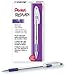 Pentel BK91V R.S.V.P. Stick Ballpoint Pen, 1mm, Trans Barrel, Violet Ink, Dozen