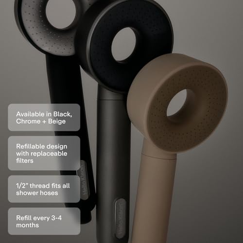 Hello Klean Shower Head in Chrome - Filters Unwanted Metals, Chlorine & Impurities Found in Water - Improves Quality of Skin & Hair - Quick & Easy to Install