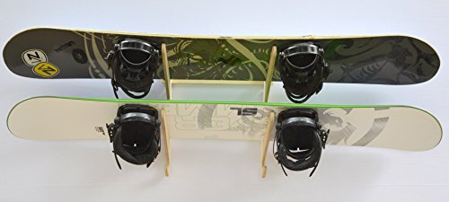 Snowboard Ski Hanging Wall Rack -- Holds 2 Boards