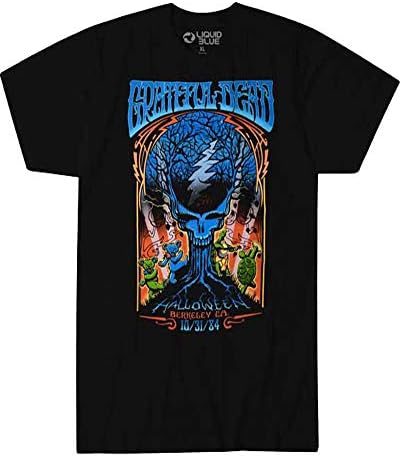 Grateful Dead Mens Vintage Style Halloween Dead 1984 T-Shirt