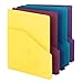 Smead Project Jackets, 2/5-Cut Tab, Bottom Position, Three-Hole Punched, Letter Size, Assorted Colors, 10 per Pack (75452)