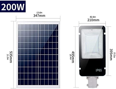 HECHEN Solar wall lights outdoor home waterproof garden led multi-function remote control smart lamp outdoor high power high pole street light