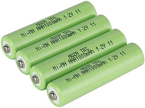 Noza Tec AAA 1000mAh Ni-MH Rechargeable Batteries Pre-Charged 1.2V NiMH Battery Pack (4)