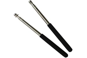 TMZAQH Belly Dance isis Wings Sticks Portable Telescopic Stainless Steel Sticks