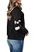 SEKKVY Women's Floral Printed Sweatshirt Long Sleeve Crewneck Pullover Hoodie Loose Casual Blouse and Tops With Pockets