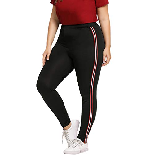 Plus Size Yoga Pants Women Ladies Elastic Slim Fit Sports Athletic Leggings Pants
