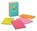 Post-it Super Sticky Lined Notes, 5 Sticky Note Pads, 4 x 6 in., School Supplies, Office Products, Sticky Notes for Vertical Surfaces, Monitors, Walls and Windows, Supernova Neons Collection