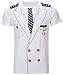 Funny World Men's Captain Costume T-Shirts (L)