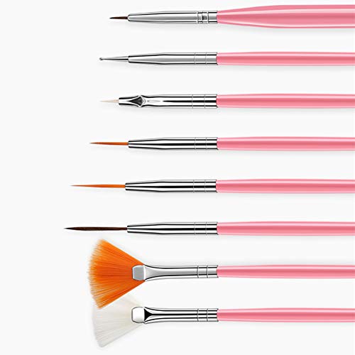 image for DAGEDA Nail Art Brushes, 15PCS Nail Art Design Dotting Painting Drawin