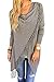 Viottiset Women's Tassel Hemn Open Front Blouse Coat Outwear Top 1-Gray XL