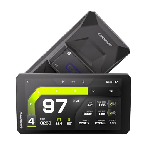 RiderNav R7M 7" Wireless Motorcycle CarPlay & Android Auto for BMW Motorcycles - Native Wonder Wheel & Action Camera Control (GoPro/Insta360)| TPMS/RPM| OTA Updates|1200-Nit IP69K GPS | Nav Prep 5/6