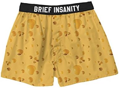 Brief Insanity Who Cut The Cheese? Silky Funny Boxer Shorts Gifts for Men Dad