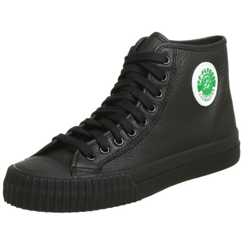 black leather pf flyers