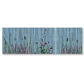 Wall26-3 Panel Canvas Wall Art- Wooden Texture Art -Giclee Painting Wall Bedroom Living Room Home Decoration - 12"x12"x3 Panels