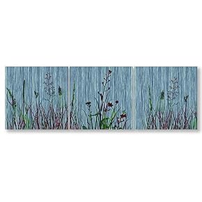 Wall26-3 Panel Canvas Wall Art- Wooden Texture Art...
