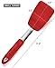 Turner Spatula | 1 Small Flipper | Pro Kitchen Tools | Stainless Steel & Silicone | Non-Stick and Heat Resistant Utensil for Cooking, Flipping and Pressing (UpGood Spatulas, Righteous Red)