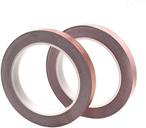 Copper Foil Tape with Single-sided Conductive Adhesive 22 Yards for Slug Repellent, EMI Shielding, Stained Glass, Paper Circuits, Electrical Repairs - Extra Long Value Pack At A Great Price (2 Pack)