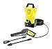 Karcher K 2 Compact 1600 PSI Portable Electric Power Pressure Washer with Vario & Dirtblaster Spray Wands – 1.25 GPM Yellow
