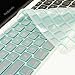 TopCase Silicone Keyboard Cover for Macbook Unibody 13-Inch, Macbook Pro Aluminum Unibody 13, 15, 17-Inch and Macbook Air 13-Inch Bundle with Mouse Pad - Light Blue