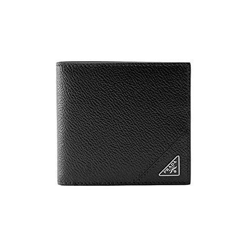 vitello grain prada wallet