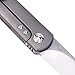 KIZER Cutlery Folding Pocket Knife Front Flipper Drop Point Blade Titanium Handles Tactical Knife, Justin Lundquist Feist Ki3499