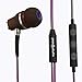Symphonized NRG 3.0 Wood Earbuds, in-Ear Noise-isolating Headphones, Earphones with Mic & Volume Control (Resilient Purple & Hazy Gray)thumb 2